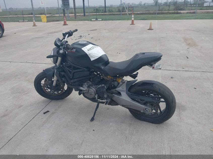 2018 Ducati Monster 821 VIN: ZDMMACLS3JB001389 Lot: 40825156