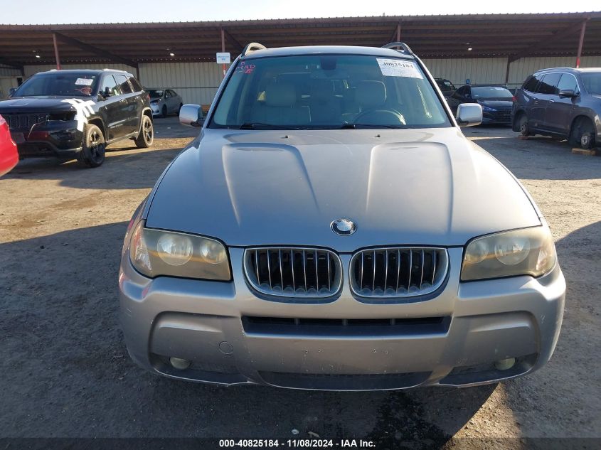 2006 BMW X3 3.0I VIN: WBXPA93456WG84389 Lot: 40825184