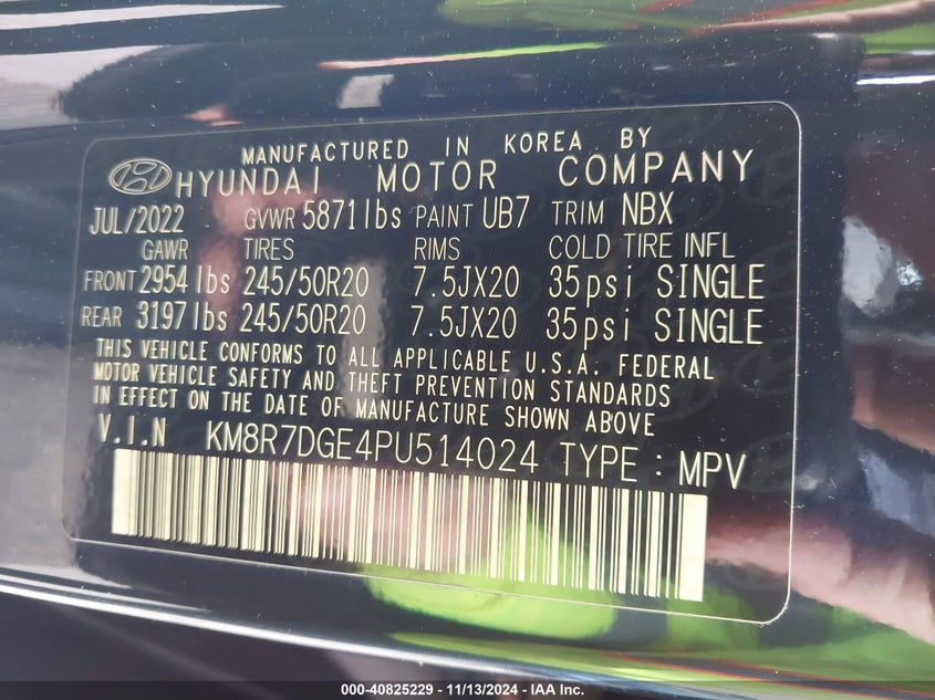 2023 HYUNDAI PALISADE CALLIGRAPHY - KM8R7DGE4PU514024