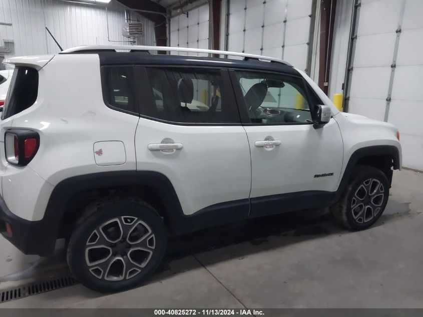 2015 Jeep Renegade Limited VIN: ZACCJBDT0FPB70625 Lot: 40825272