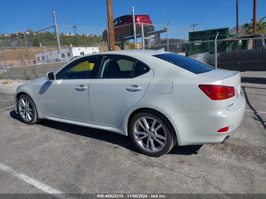 2007 Lexus Is 250 VIN: JTHBK262772033534 Lot: 40825319