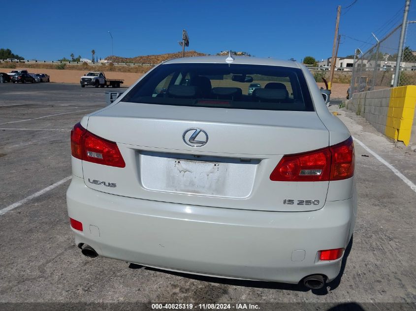 2007 Lexus Is 250 VIN: JTHBK262772033534 Lot: 40825319