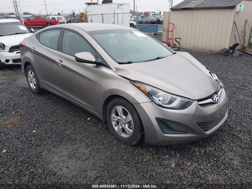 VIN 5NPDH4AE0FH556798 2015 Hyundai Elantra, SE no.1