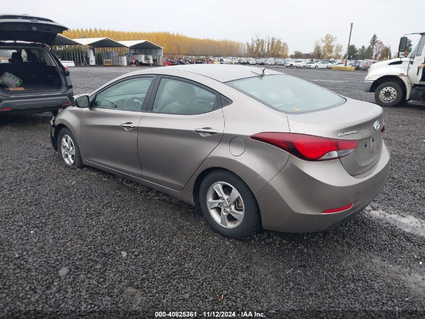 VIN 5NPDH4AE0FH556798 2015 Hyundai Elantra, SE no.3