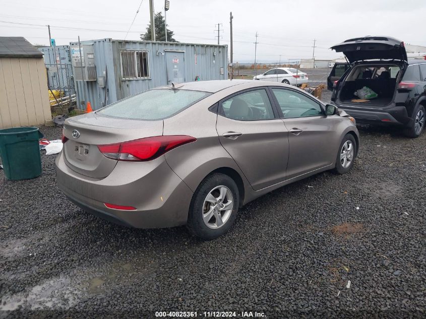 VIN 5NPDH4AE0FH556798 2015 Hyundai Elantra, SE no.4