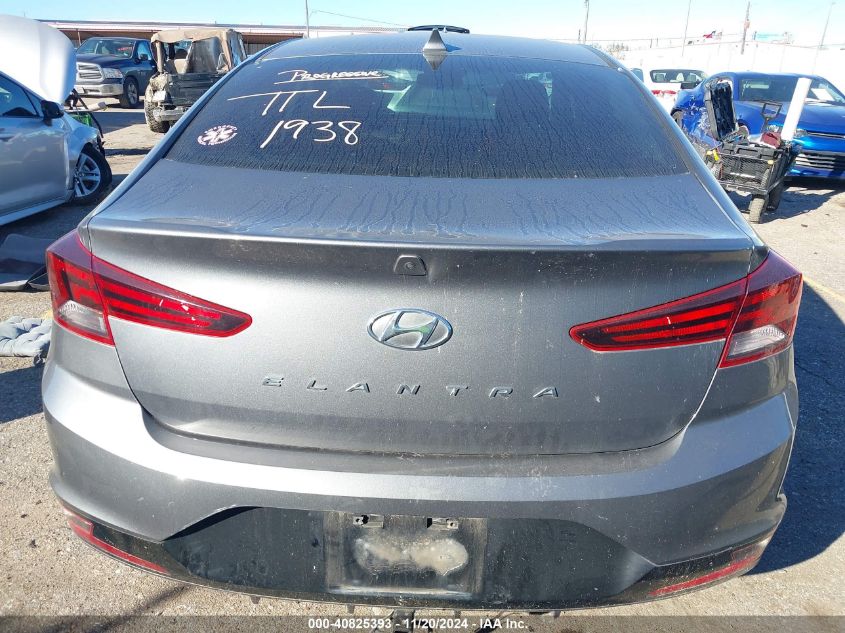 2019 Hyundai Elantra Sel VIN: 5NPD84LF8KH411220 Lot: 40825393