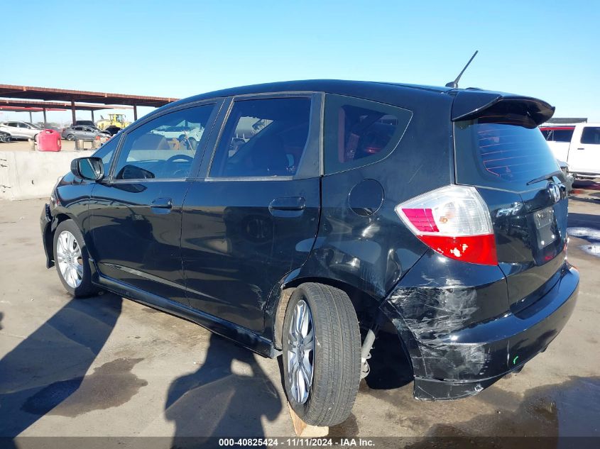 2010 Honda Fit Sport VIN: JHMGE8H49AC029307 Lot: 40825424