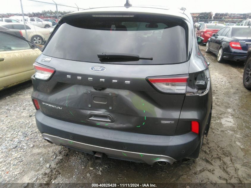 2021 Ford Escape Titanium Hybrid VIN: 1FMCU9DZ7MUA85864 Lot: 40825428