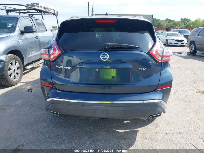 2015 Nissan Murano Sv VIN: 5N1AZ2MG5FN252802 Lot: 40825464