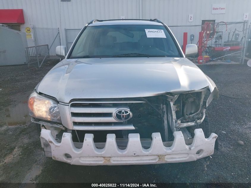 2005 Toyota Highlander V6 VIN: JTEDP21A750081310 Lot: 40825822