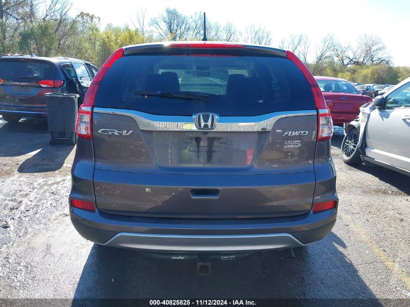 2015 Honda Cr-V Ex VIN: 5J6RM4H5XFL117489 Lot: 40825825