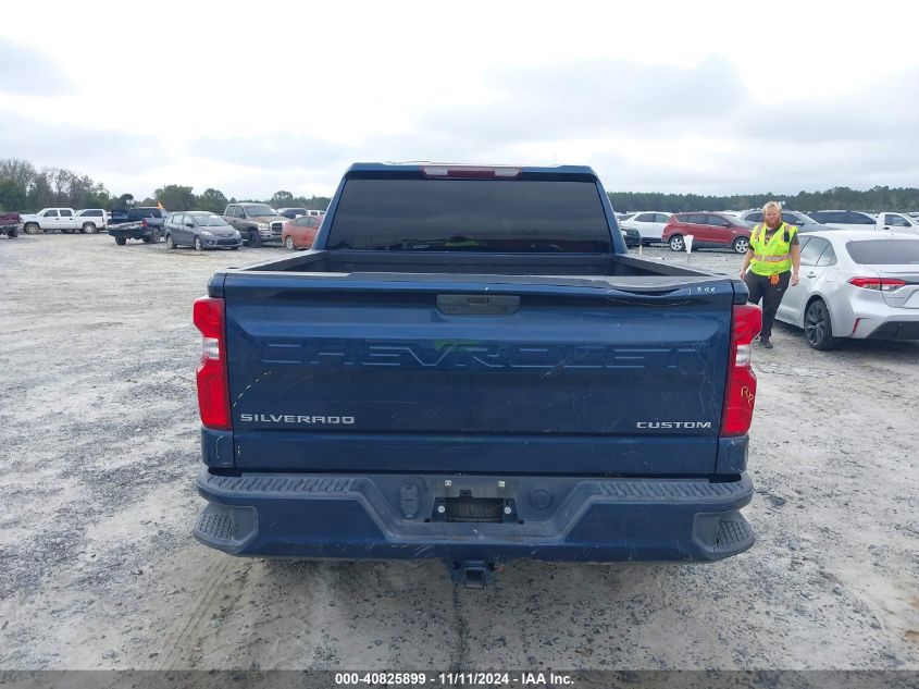VIN 3GCPYBEK7MG323945 2021 CHEVROLET SILVERADO 1500 4WD  SHORT BED CUSTOM