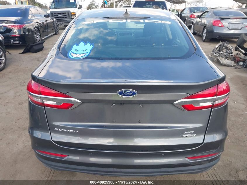 2020 Ford Fusion Hybrid Se VIN: 3FA6P0LU4LR225293 Lot: 40825908