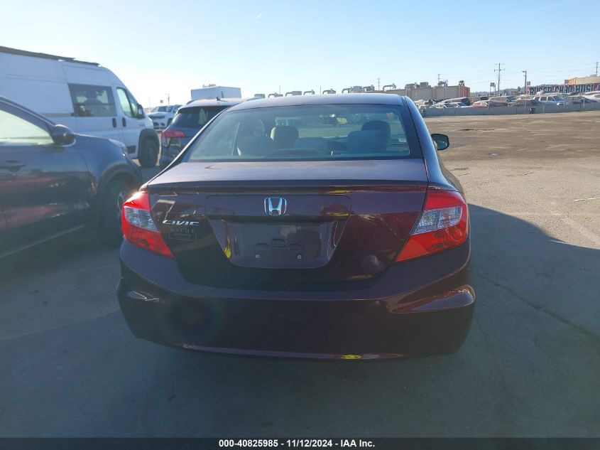 2012 Honda Civic Ex VIN: 19XFB2F83CE042476 Lot: 40825985