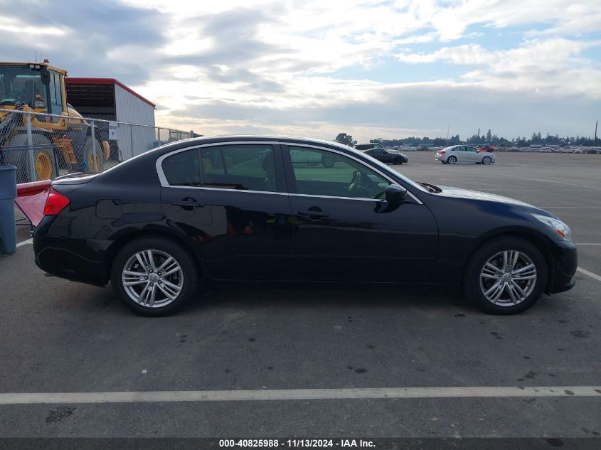 2013 Infiniti G37X VIN: JN1CV6ARXDM752952 Lot: 40825988