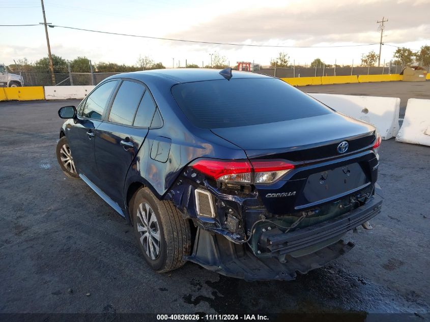 2021 Toyota Corolla Hybrid Le VIN: JTDEAMDE5MJ021118 Lot: 40826026