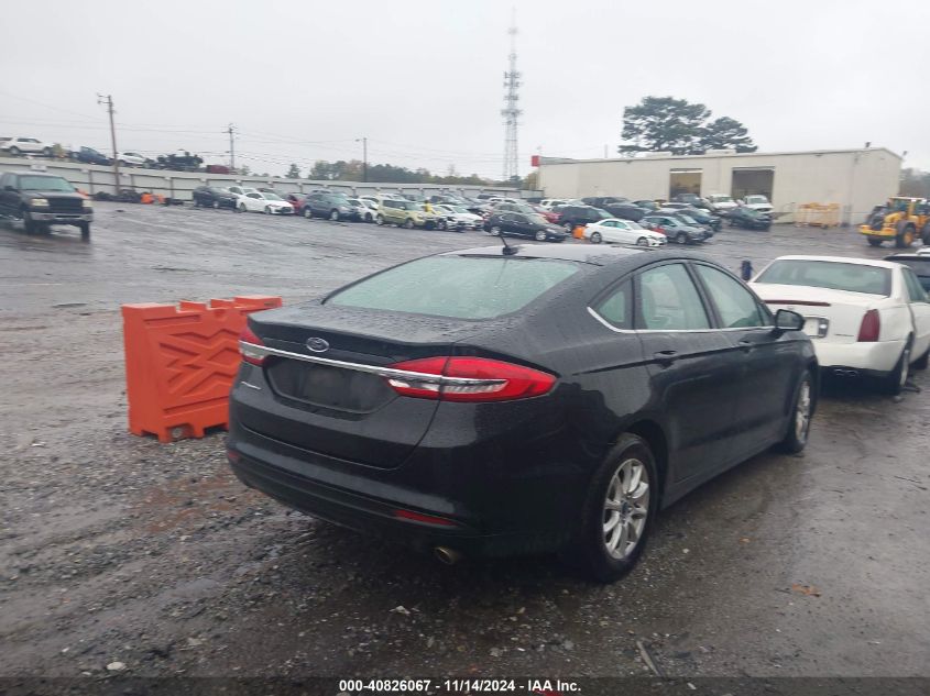 2017 Ford Fusion S VIN: 3FA6P0G7XHR236097 Lot: 40826067