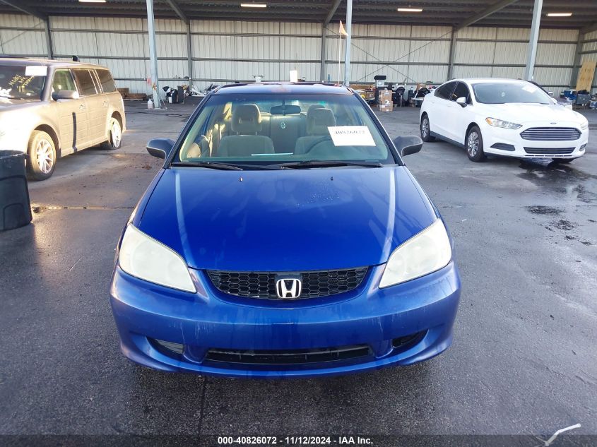 2005 Honda Civic Lx VIN: 1HGEM22585L030062 Lot: 40826072