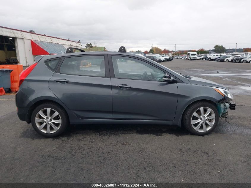 2013 Hyundai Accent Se VIN: KMHCU5AEXDU067157 Lot: 40826087