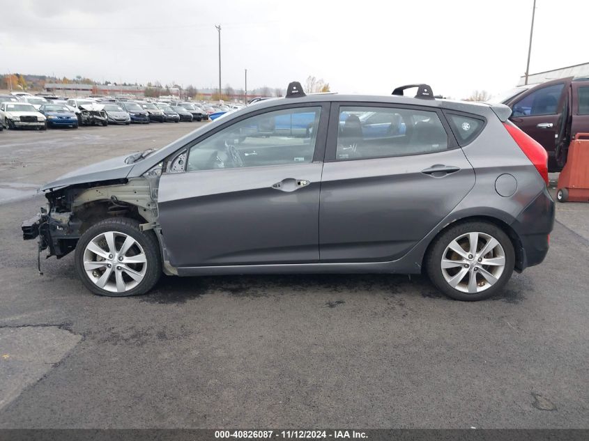 2013 Hyundai Accent Se VIN: KMHCU5AEXDU067157 Lot: 40826087