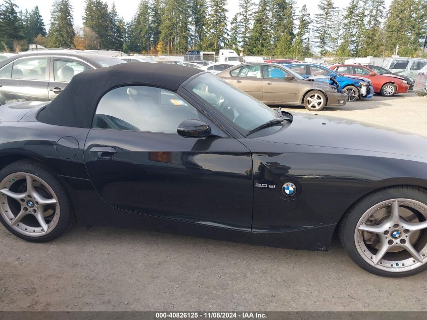 2008 BMW Z4 3.0Si VIN: 4USBU53518LX03998 Lot: 40826125