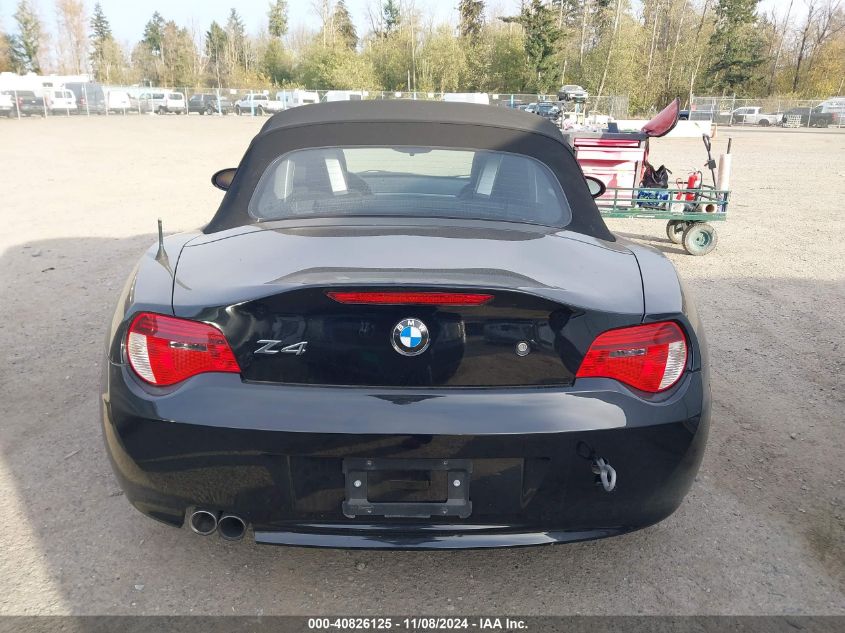 2008 BMW Z4 3.0Si VIN: 4USBU53518LX03998 Lot: 40826125