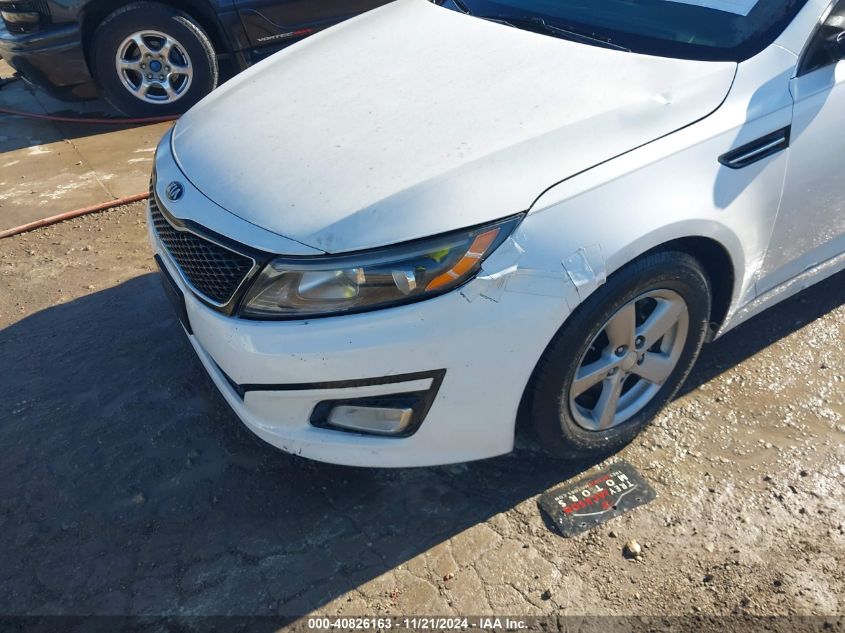 2015 Kia Optima Lx VIN: 5XXGM4A76FG392981 Lot: 40826163