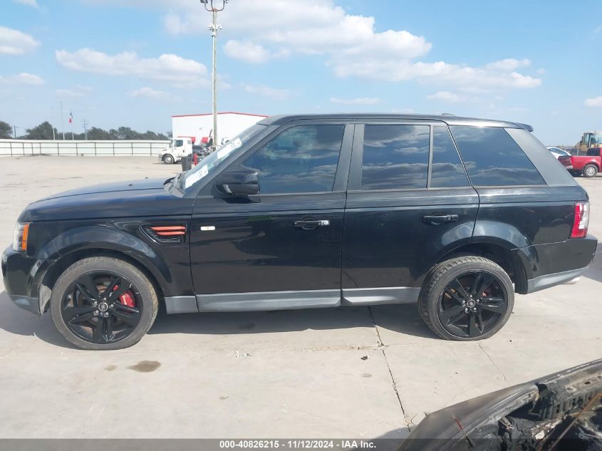 2013 Land Rover Range Rover Sport Supercharged VIN: SALSH2E40DA773522 Lot: 40826215