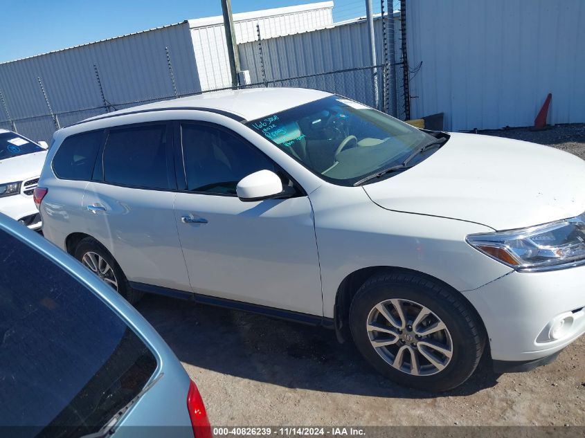 2014 Nissan Pathfinder S VIN: 5N1AR2MNXEC727353 Lot: 40826239