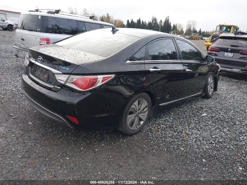 2013 Hyundai Sonata Hybrid Limited VIN: KMHEC4A44DA100104 Lot: 40826255