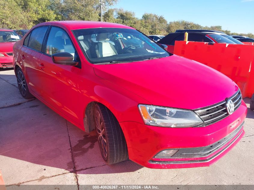 2016 Volkswagen Jetta 1.8T Sport VIN: 3VWB17AJ7GM400440 Lot: 40826267