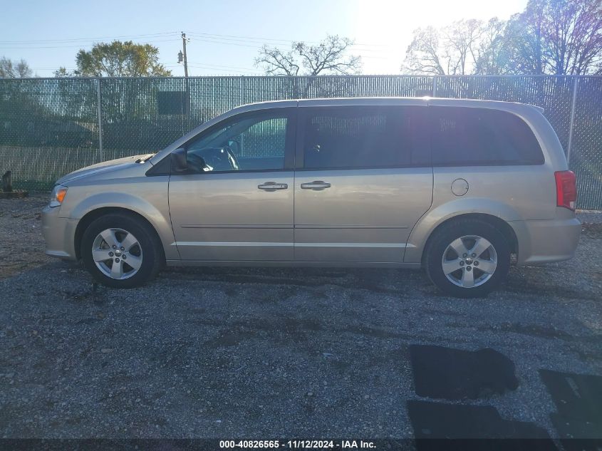 2015 Dodge Grand Caravan Se VIN: 2C4RDGBG6FR658077 Lot: 40826565