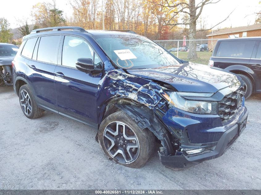 2023 Honda Passport Awd Elite VIN: 5FNYF8H09PB036978 Lot: 40826581