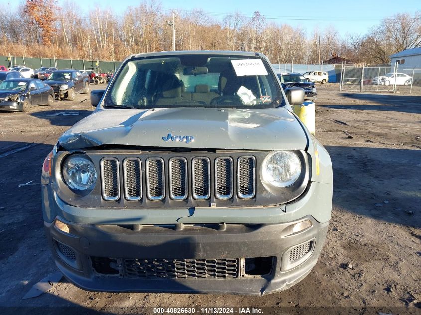 2018 Jeep Renegade Sport 4X4 VIN: ZACCJBAH6JPJ14815 Lot: 40826630