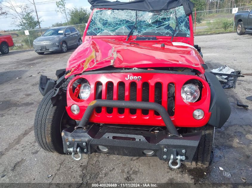 2016 Jeep Wrangler Sport VIN: 1C4AJWAG2GL196824 Lot: 40826669