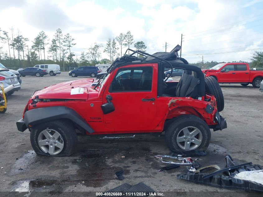 2016 Jeep Wrangler Sport VIN: 1C4AJWAG2GL196824 Lot: 40826669