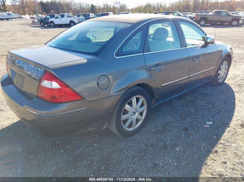 2006 Ford Five Hundred Limited VIN: 1FAFP25116G105168 Lot: 40826745