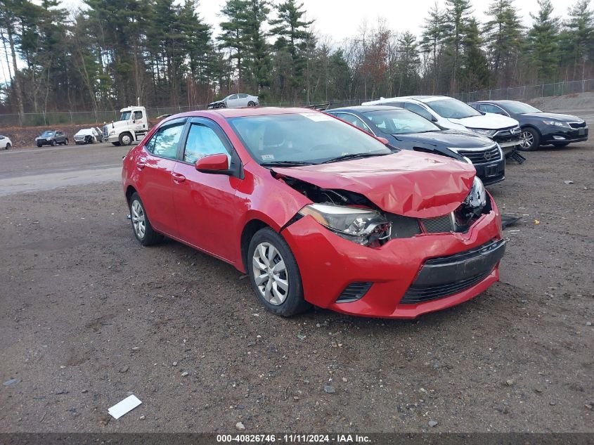 VIN 2T1BURHE7FC320593 2015 Toyota Corolla, LE no.1