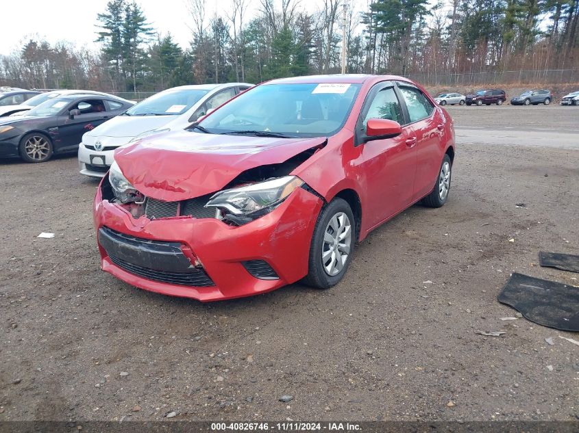 VIN 2T1BURHE7FC320593 2015 Toyota Corolla, LE no.2