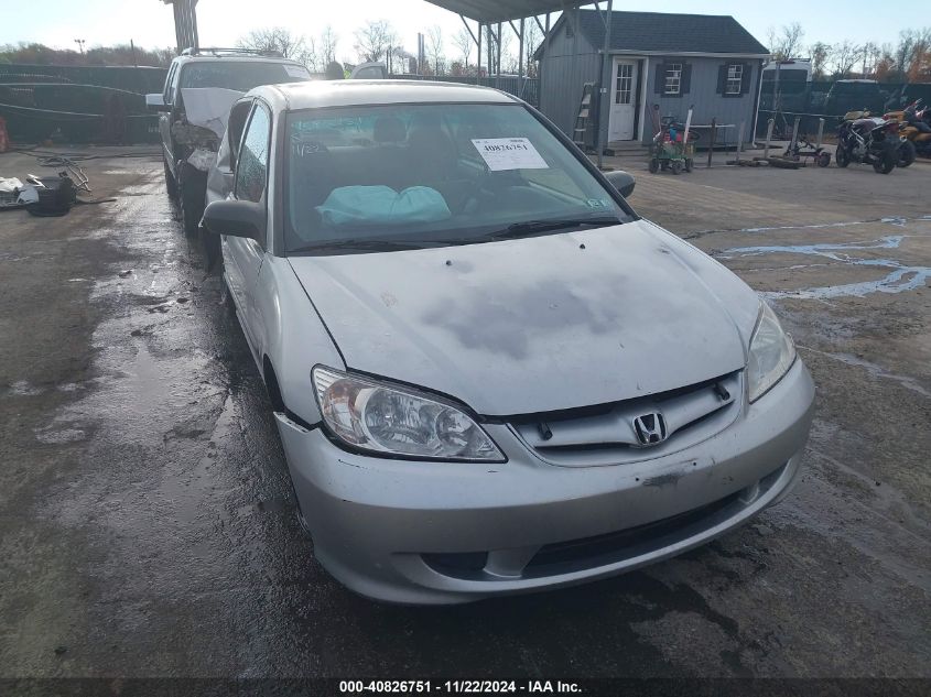 2004 Honda Civic Vp VIN: 2HGES16384H551142 Lot: 40826751