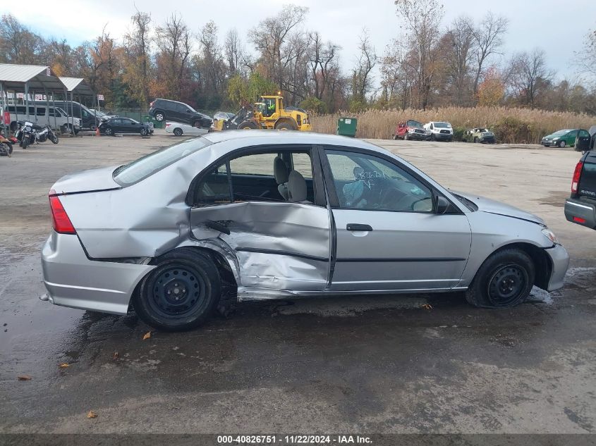 2004 Honda Civic Vp VIN: 2HGES16384H551142 Lot: 40826751