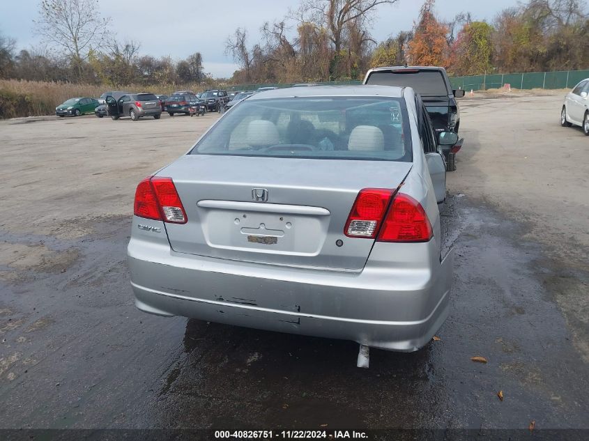 2004 Honda Civic Vp VIN: 2HGES16384H551142 Lot: 40826751