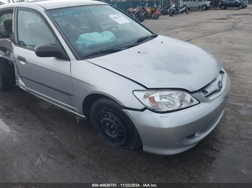 2004 Honda Civic Vp VIN: 2HGES16384H551142 Lot: 40826751