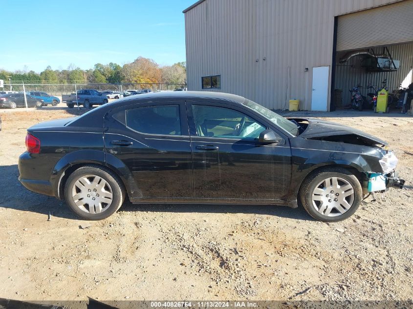 2014 Dodge Avenger Se VIN: 1C3CDZAG2EN132502 Lot: 40826764