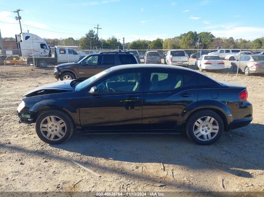 2014 Dodge Avenger Se VIN: 1C3CDZAG2EN132502 Lot: 40826764