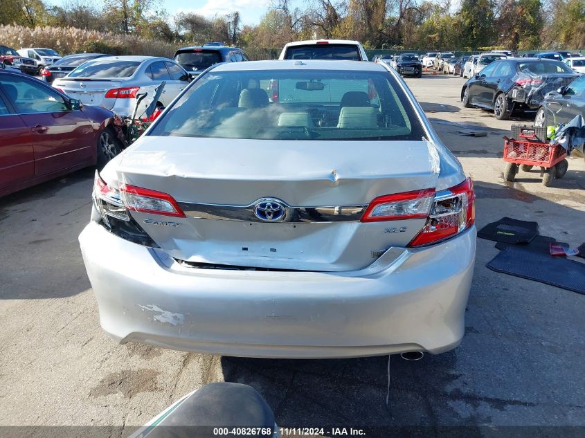 2013 Toyota Camry Hybrid Xle VIN: 4T1BD1FK6DU077378 Lot: 40826768