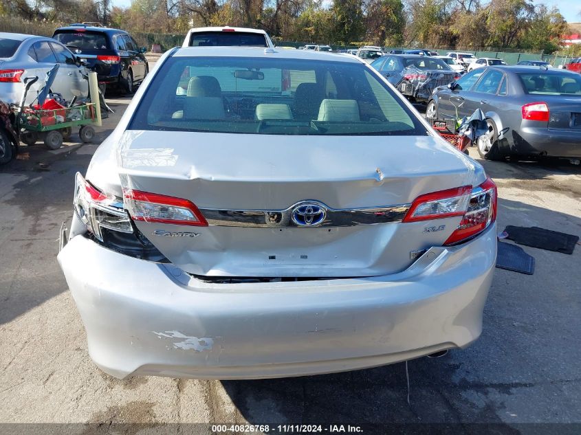 2013 Toyota Camry Hybrid Xle VIN: 4T1BD1FK6DU077378 Lot: 40826768