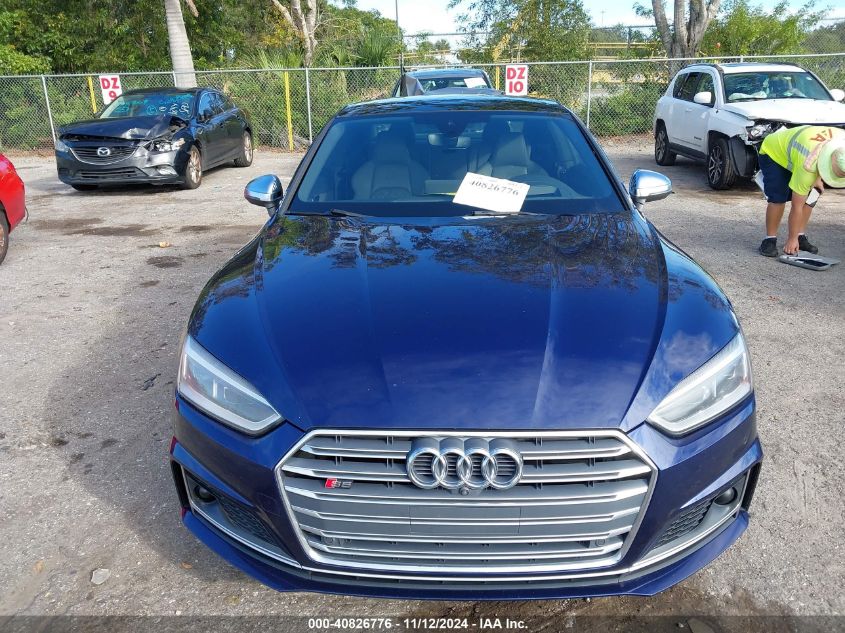 2018 Audi S5 3.0T Premium Plus VIN: WAUR4AF54JA074373 Lot: 40826776