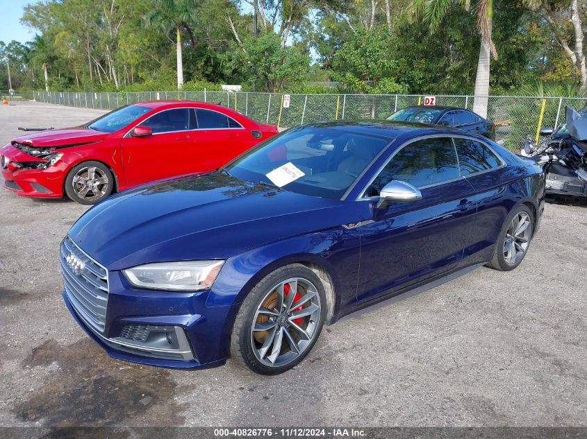 2018 Audi S5 3.0T Premium Plus VIN: WAUR4AF54JA074373 Lot: 40826776