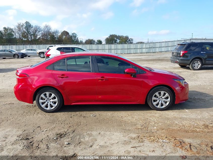 2021 Toyota Corolla Le VIN: JTDEPMAE5MJ124784 Lot: 40826786